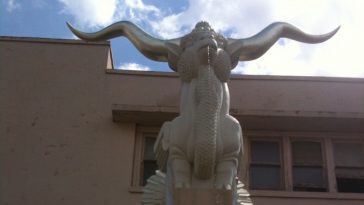 The Mythical Woofus in Fair Park is a Texas Chimera